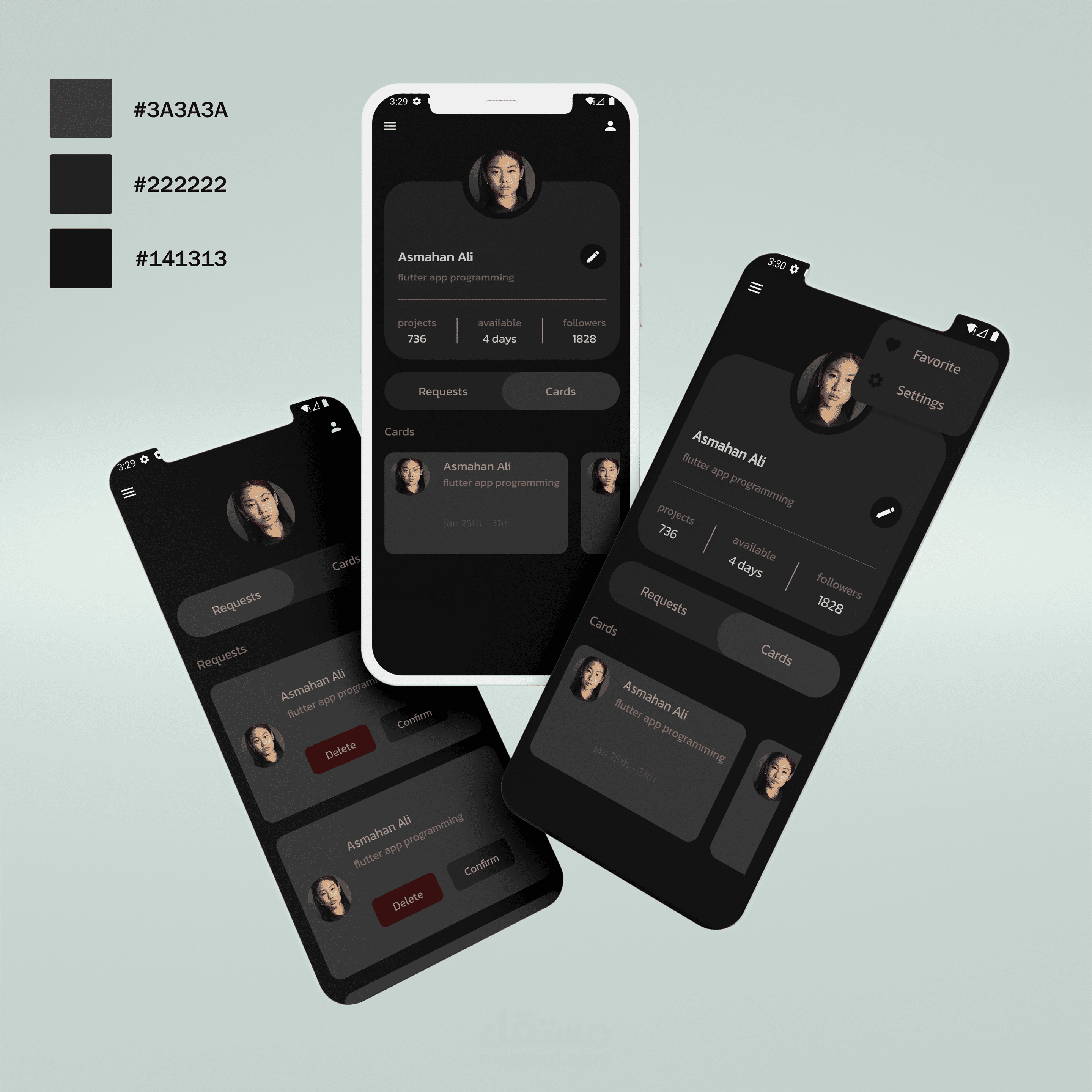 Account -app تصميم تطبيق اندرويد باستخدام فلاتر
