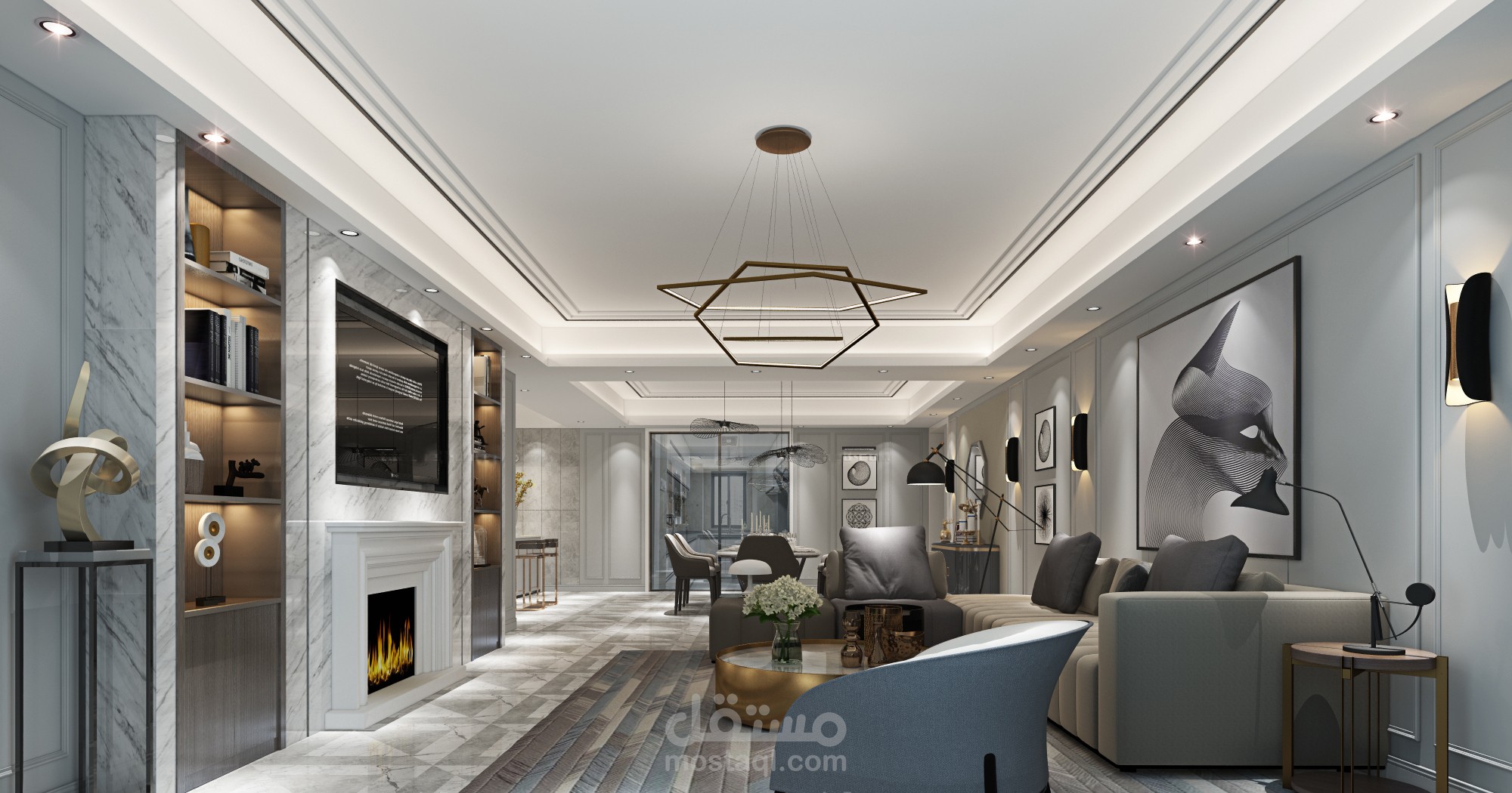 غرفه معيشه  مودرن