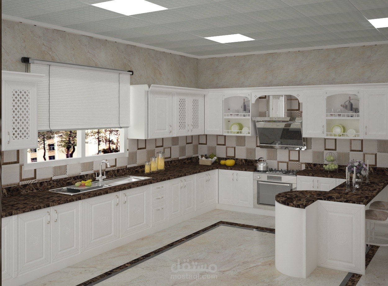 مطبخ كلاسيكى