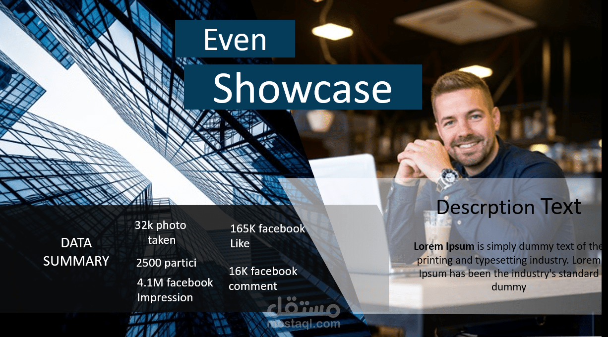 تصميم قالب بوربوينت جاهز للتعبئة بشكل مميز