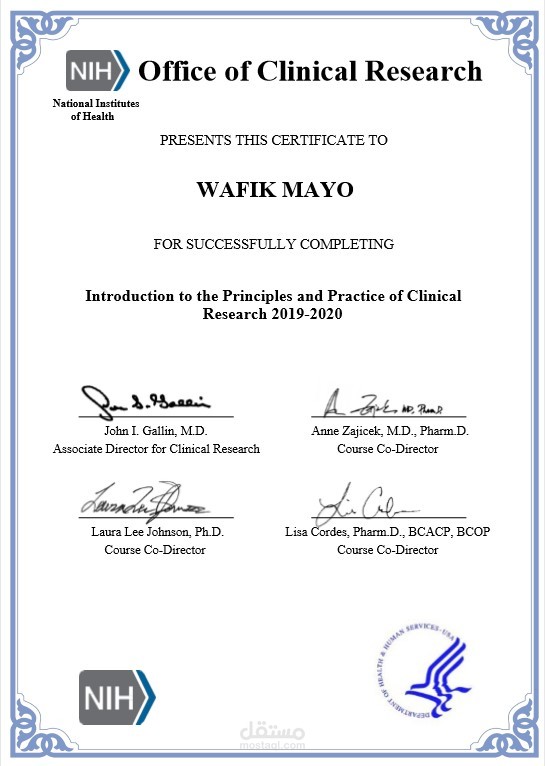 Introduction to the Principles and Practice of Clinical Research (IPPCR) Course