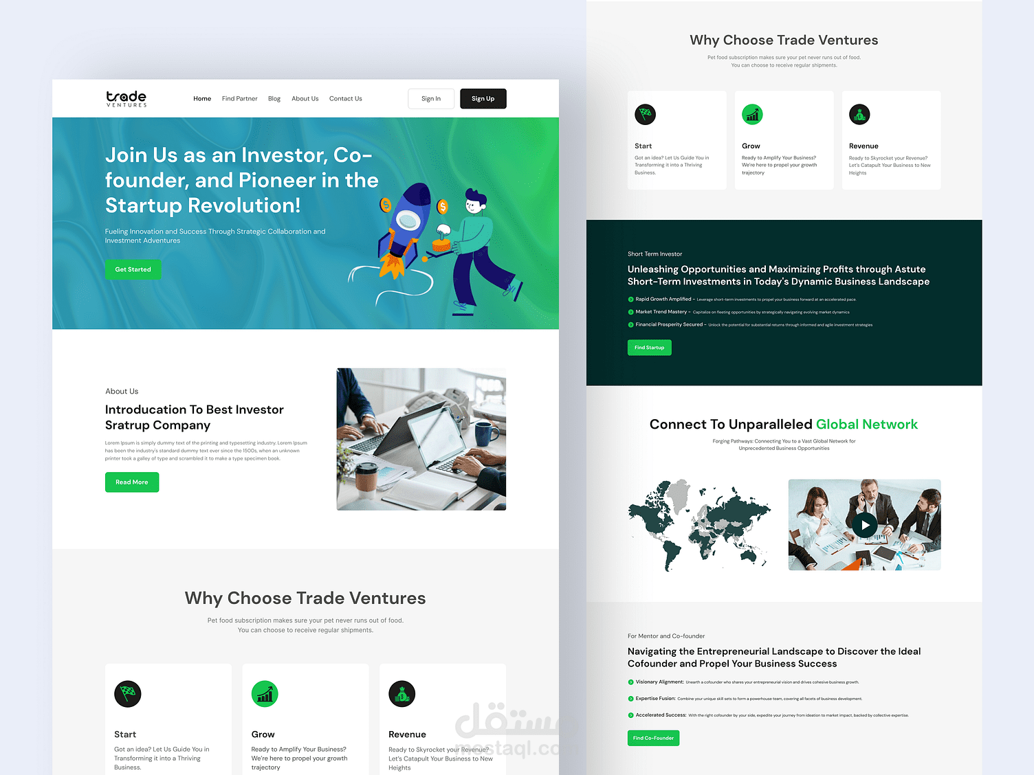 Investment Management Website