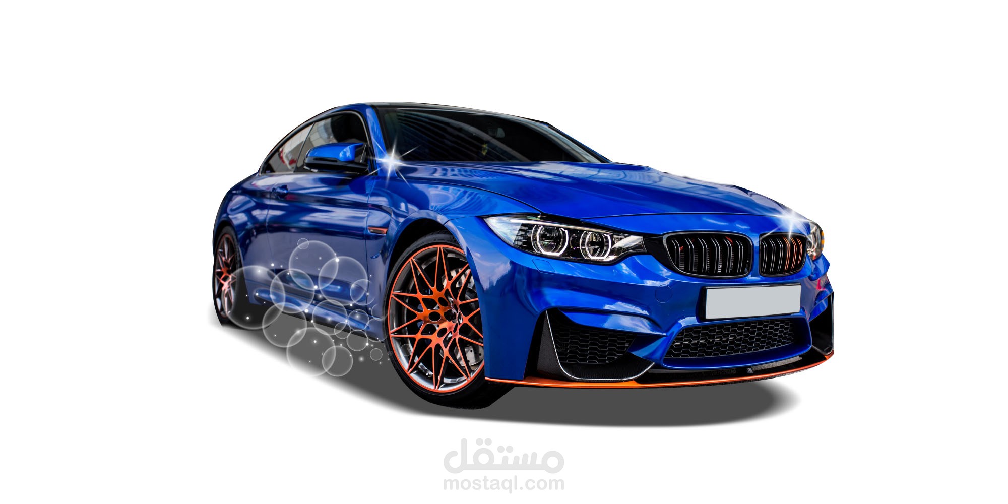 تصميم بنر لشركة غسيل سيارات