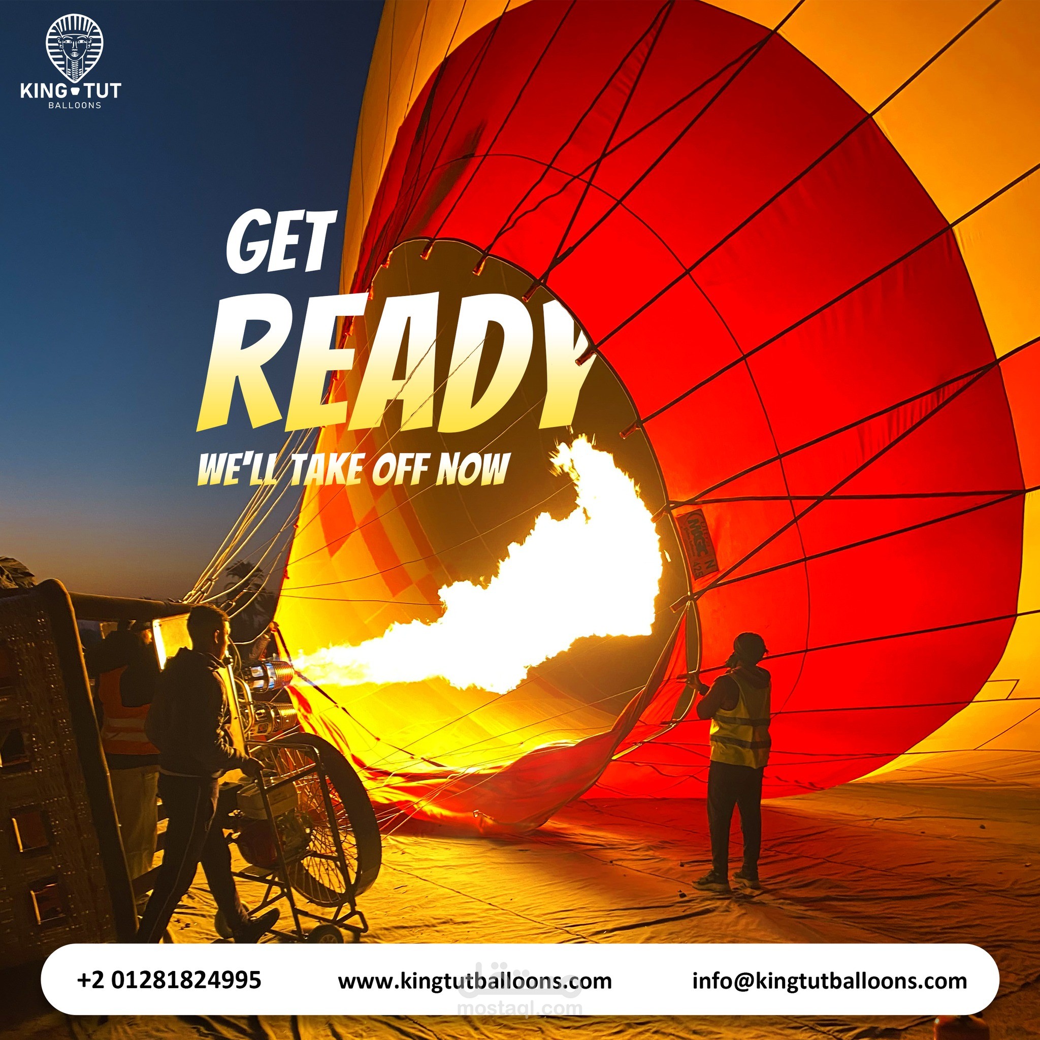 hot air ballon social media design