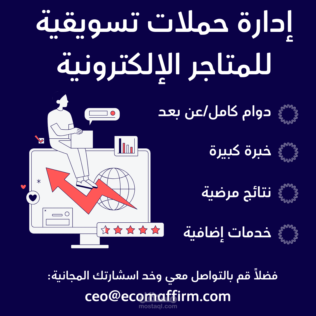 إدارة حملات تسويقية لمتجر إلكتروني للأزياء