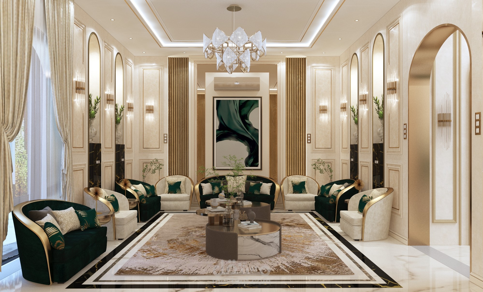 women reception interior desig