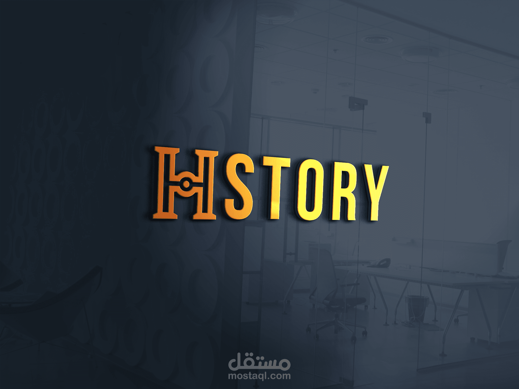 تصميم لوجو لقناة يوتيوب تاريخية "HSTORY"
