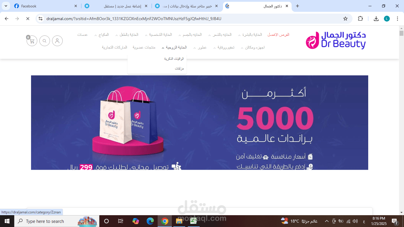 خبير متاجر سلة وإدخال بيانات