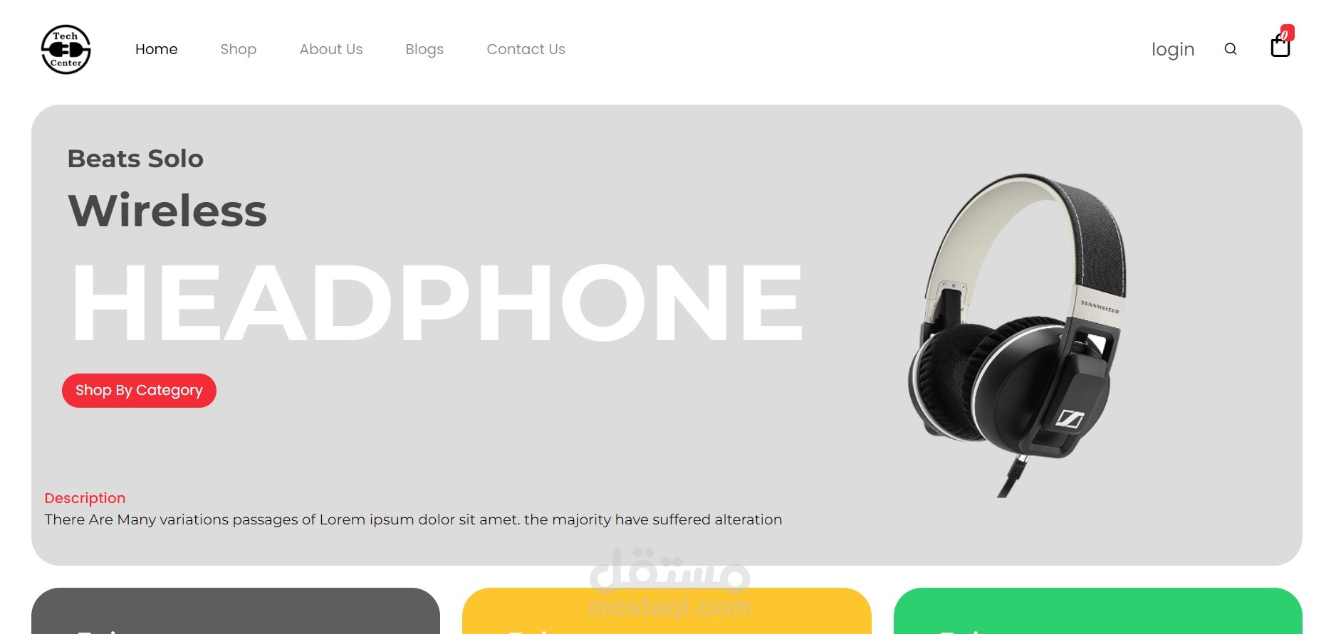 Tech Center - Ecommerce Website