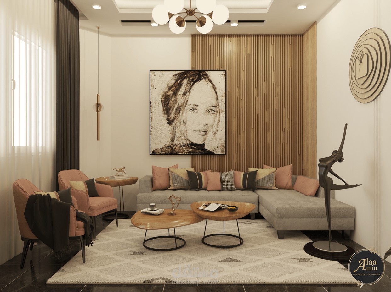 غرفة معيشة مودرن