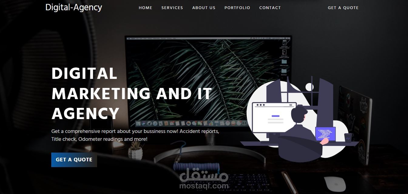 موقع شركة مختصة في تطوير البرامج و التطبيقات الإلكترونية
