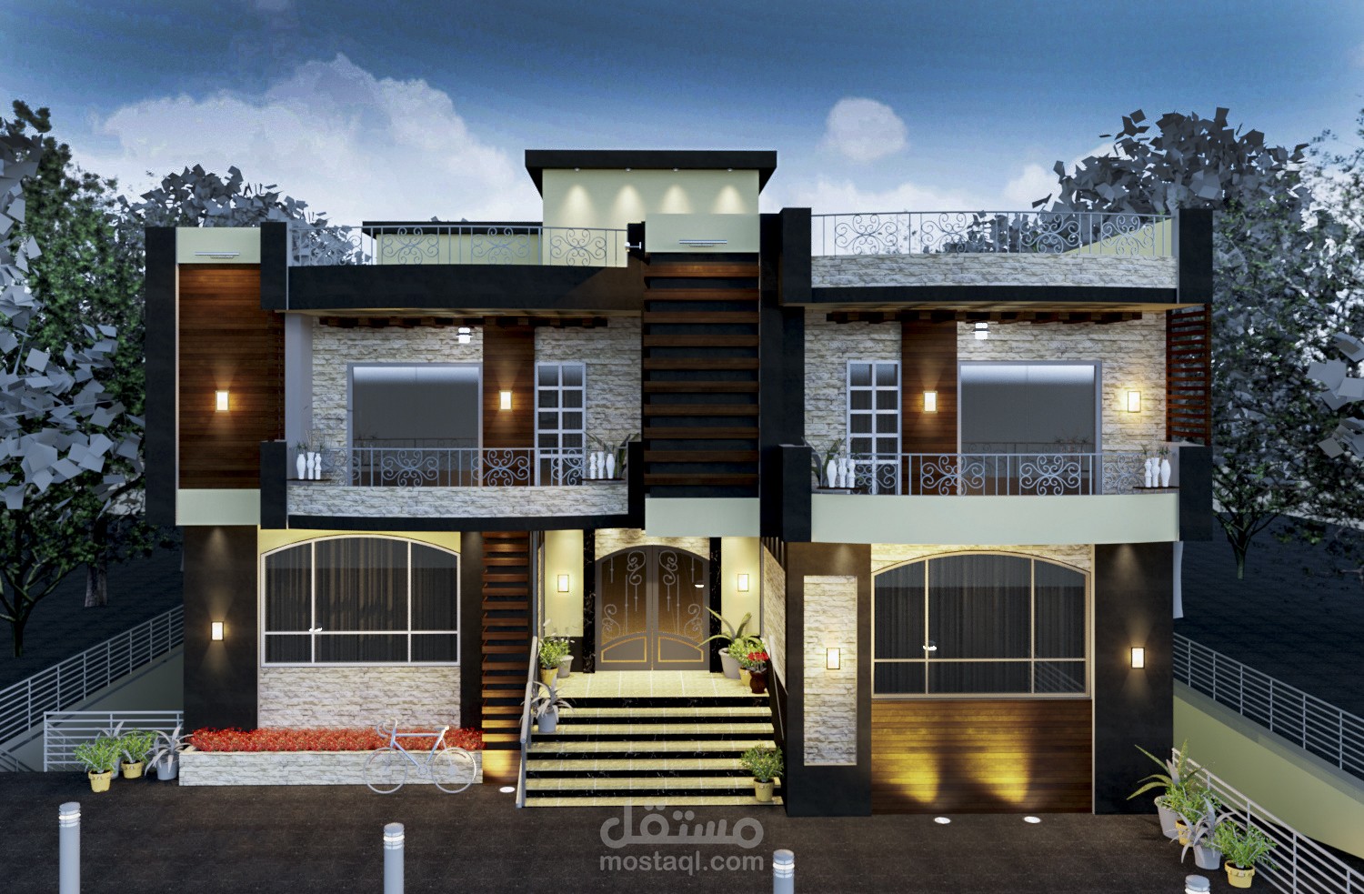 تصميم واجهات عمارة سكنية - مدينة الشروق