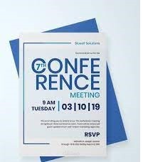 رسالة دعوة للمشاركة في مؤتمر عالمي