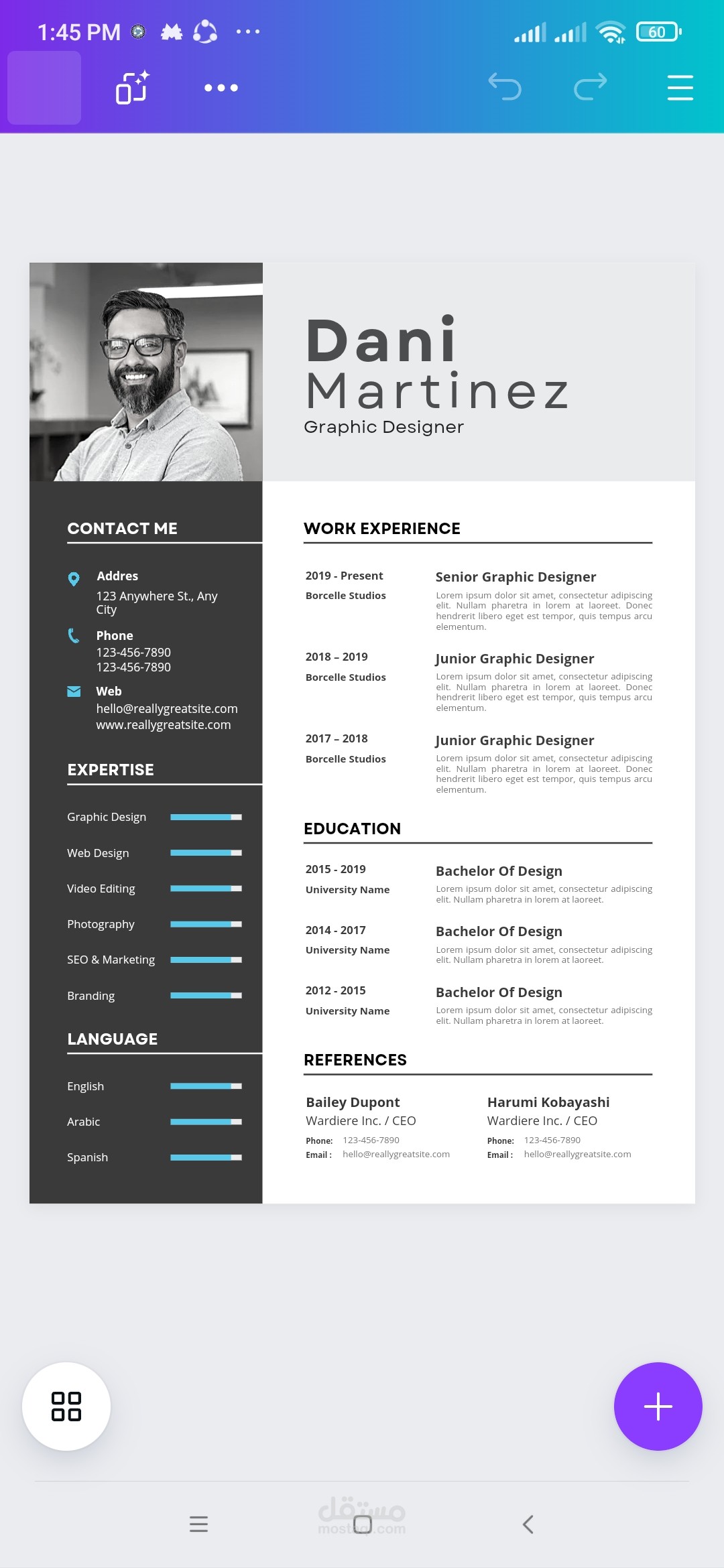 Canva designer