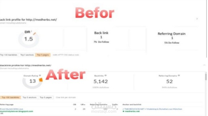 رفع Domain Rating