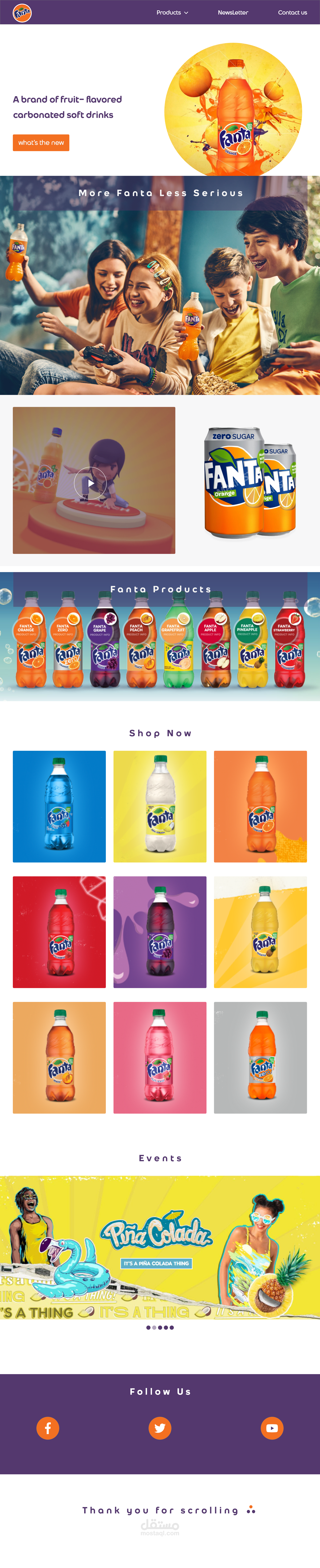 Fanta website Redesign