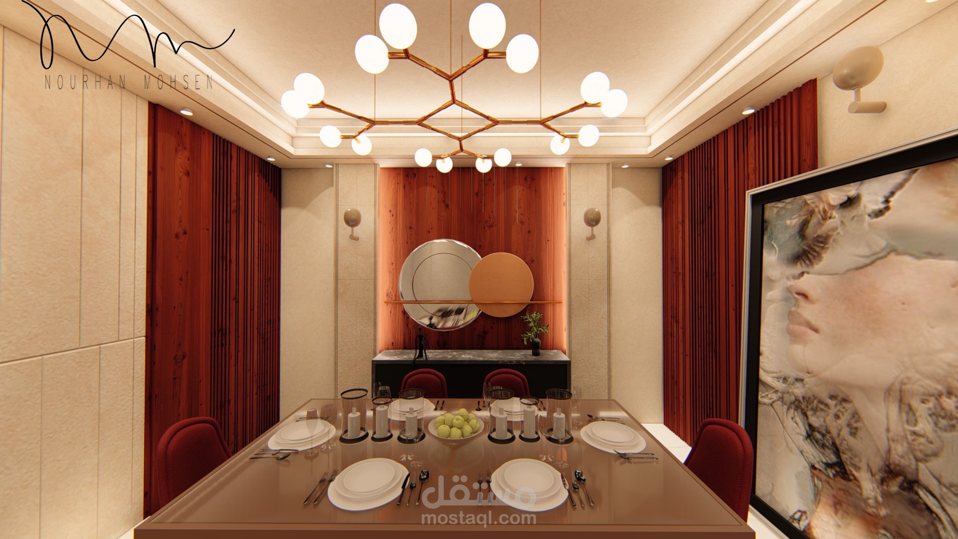 تصميم داخلى شقة سكنية