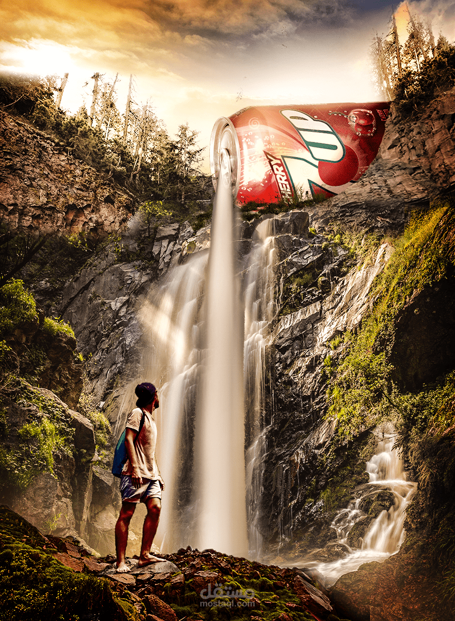 تصميم دمج تخيلي لاعلان