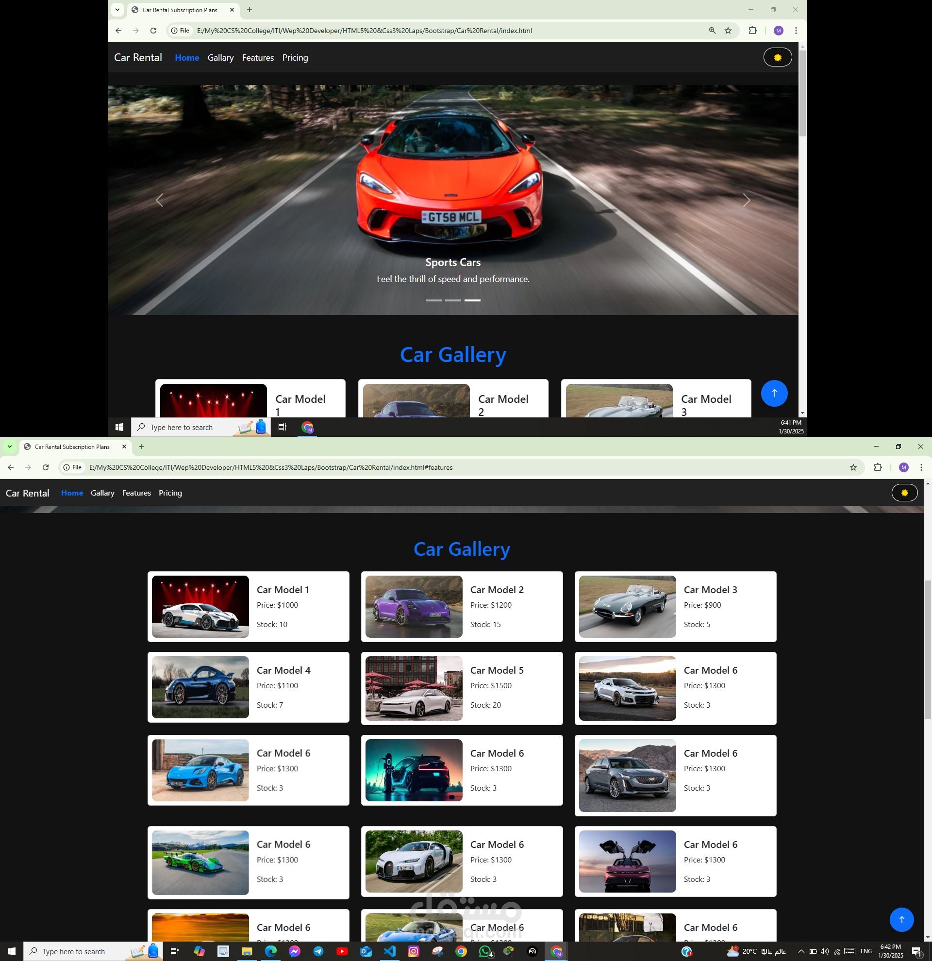 Car Rental Website – Modern & Responsive