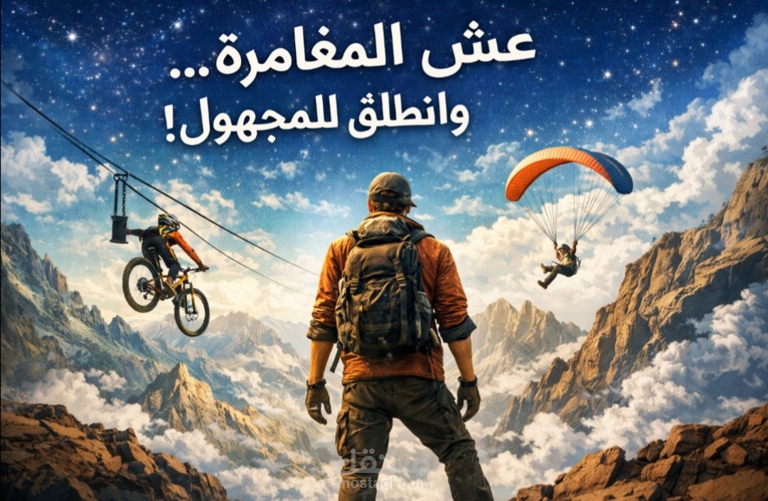 تصميم ملصق مغامرات