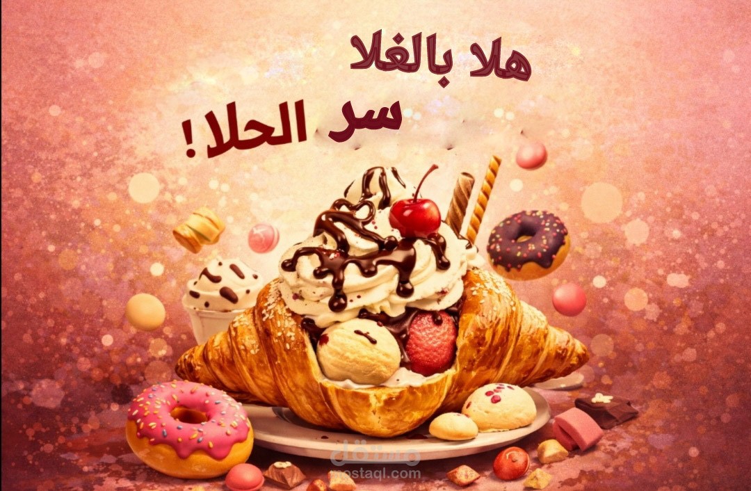 تصميم إعلان حلا كرواسون