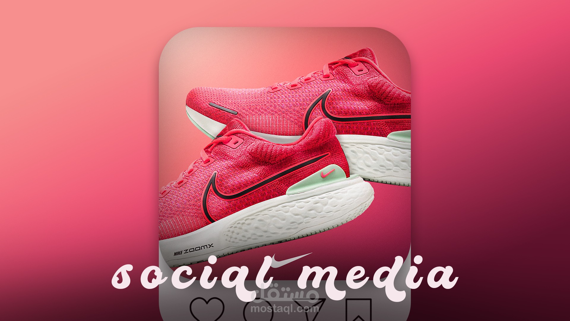 Nike shoes social media post