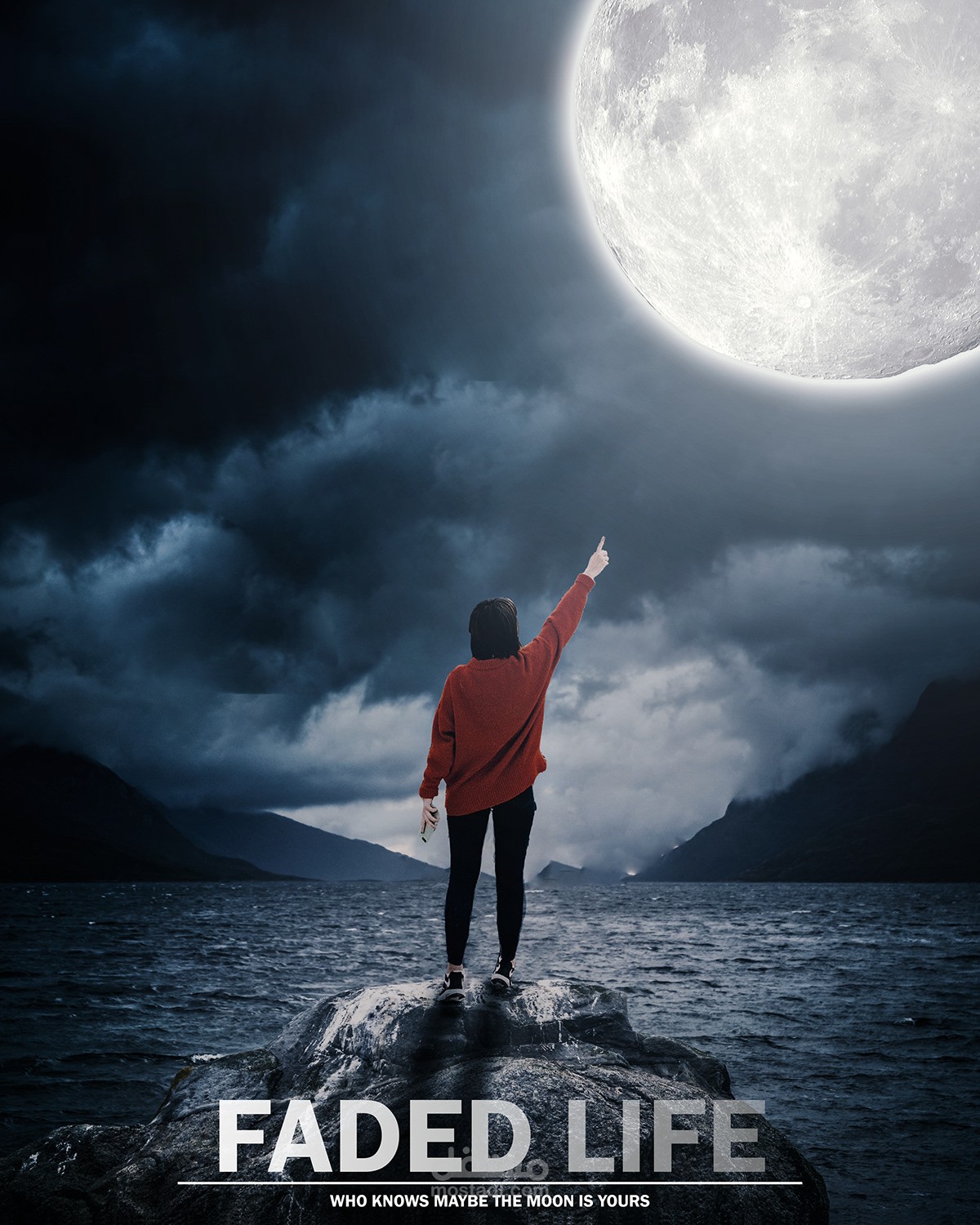 creating a storming poster using some iamgination