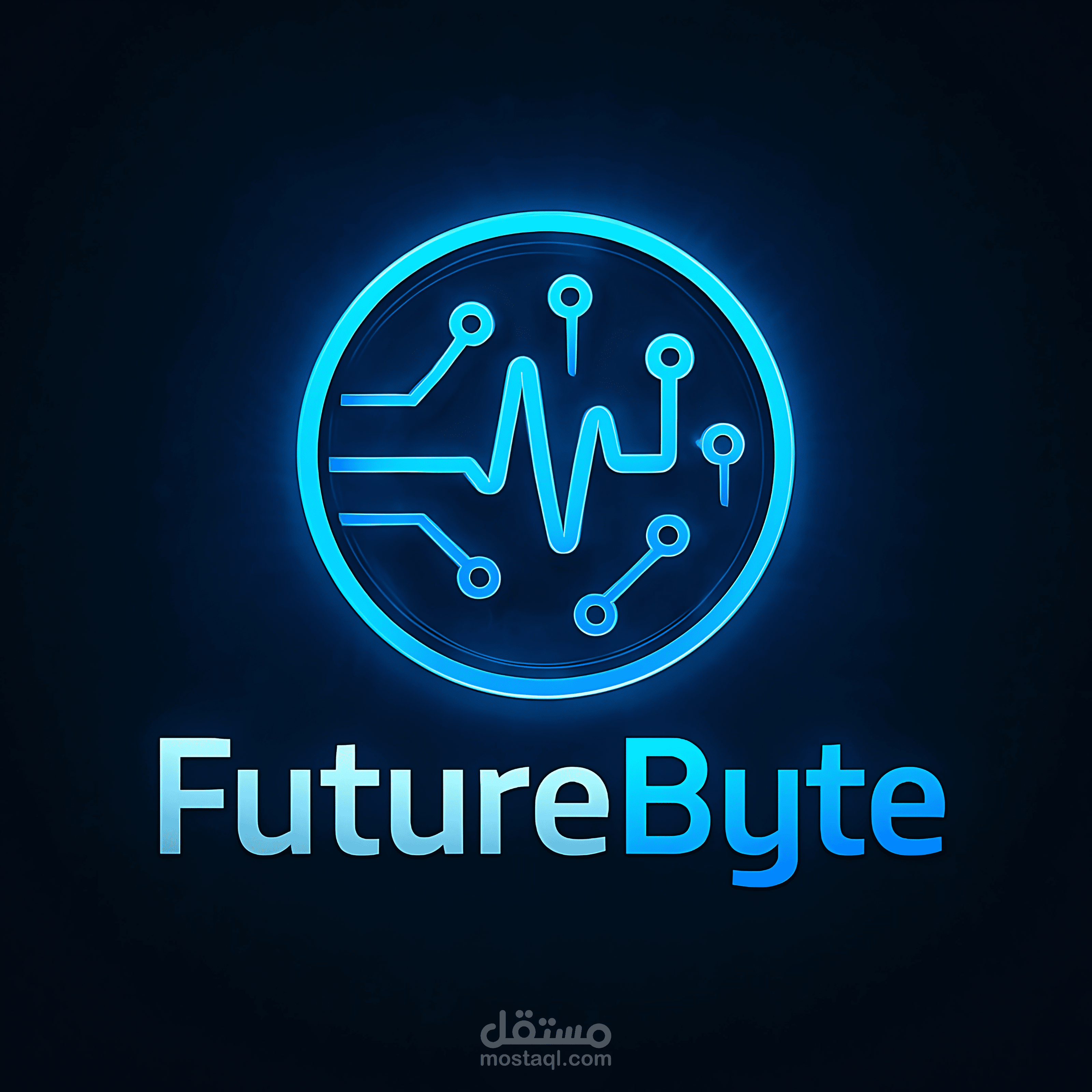 تصميم شعار احترافي مبتكر لعلامة FutureByte التقنية