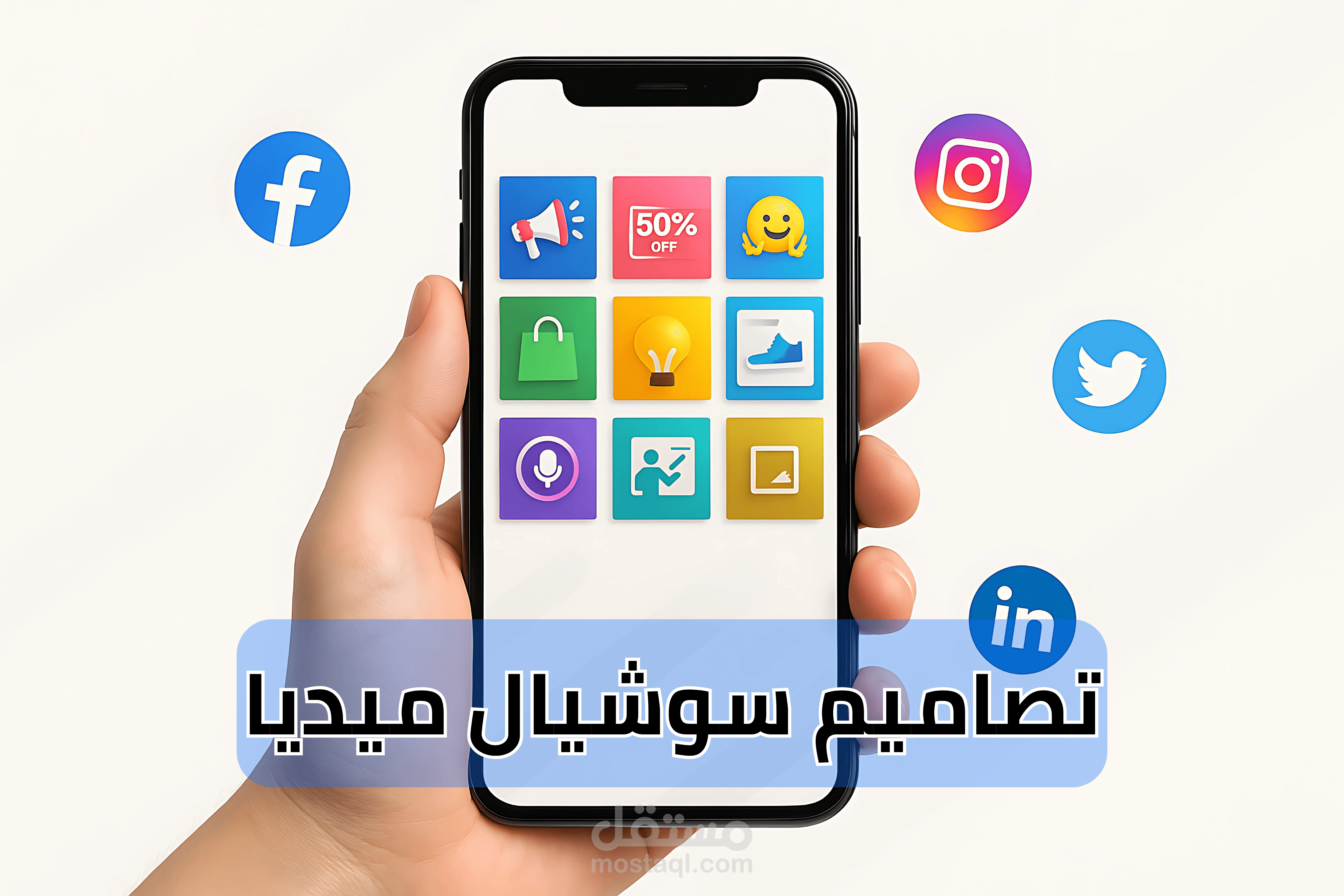 مجموعة تصاميم سوشيال ميديا | 10 منشورات متنوعة