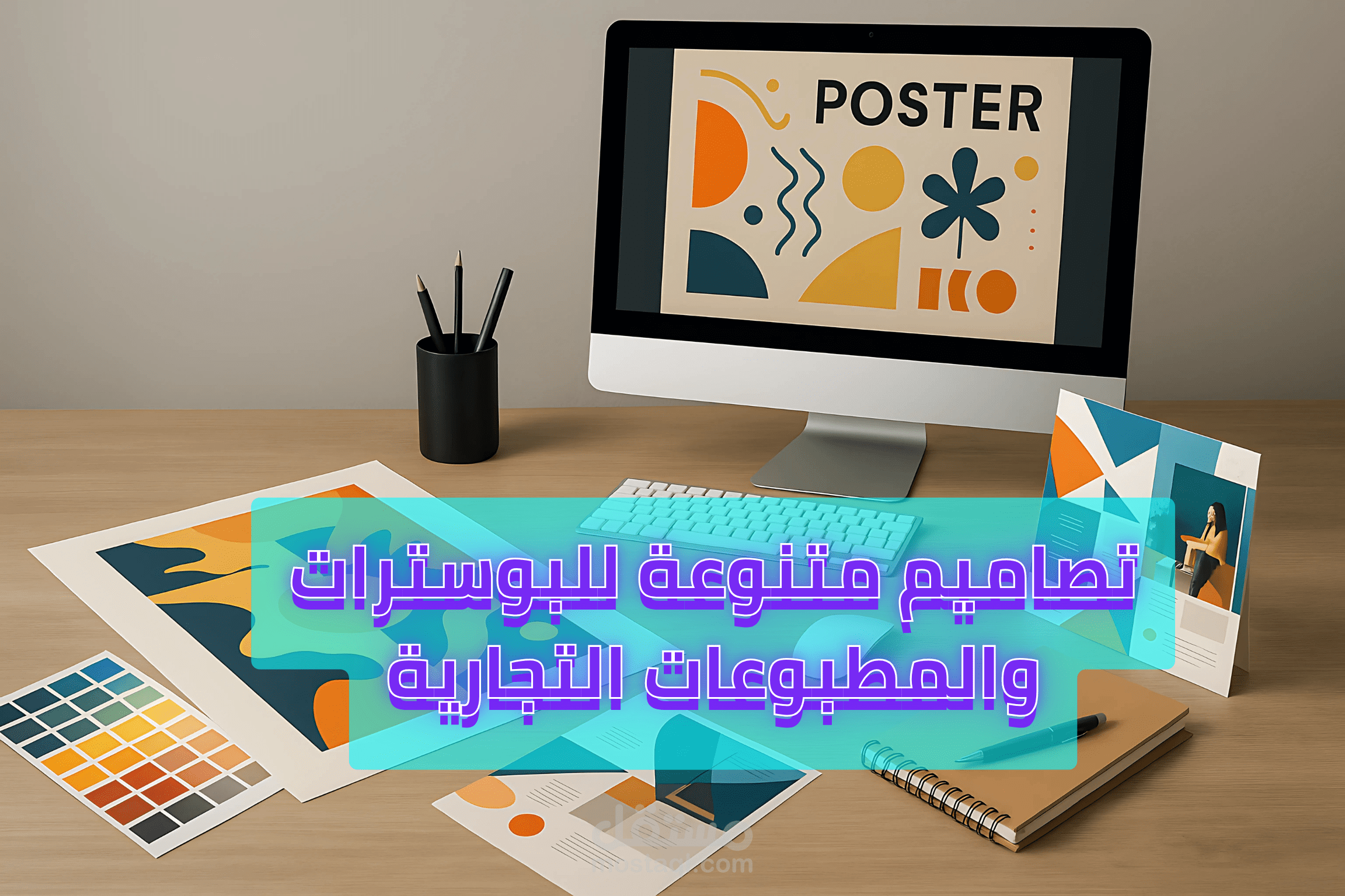 تصاميم متنوعة للبوسترات والمطبوعات التجارية