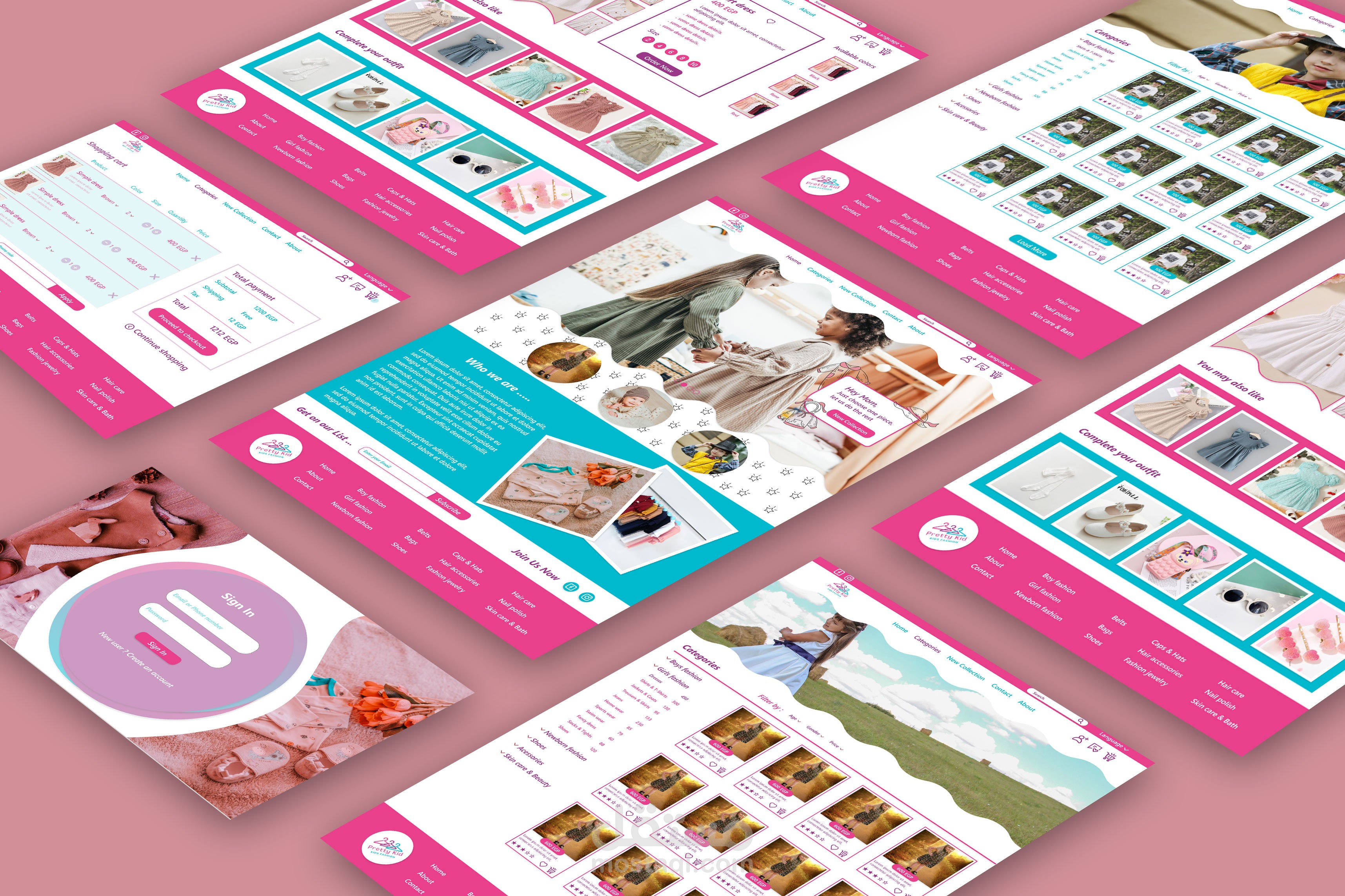 UX/UI design for Online store