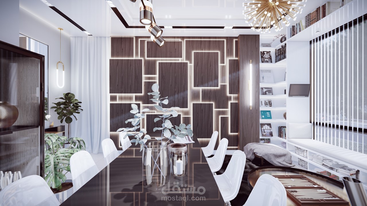 DINING ROOM  WITH SIDE LIVING AREA