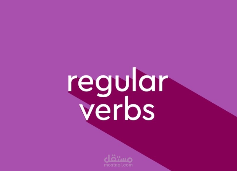 Regular verbs