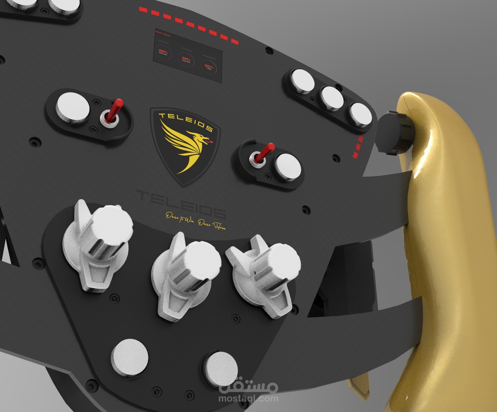 Steering wheel for gaming simulator