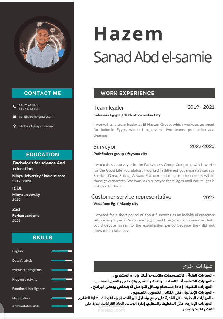 تصميم CV