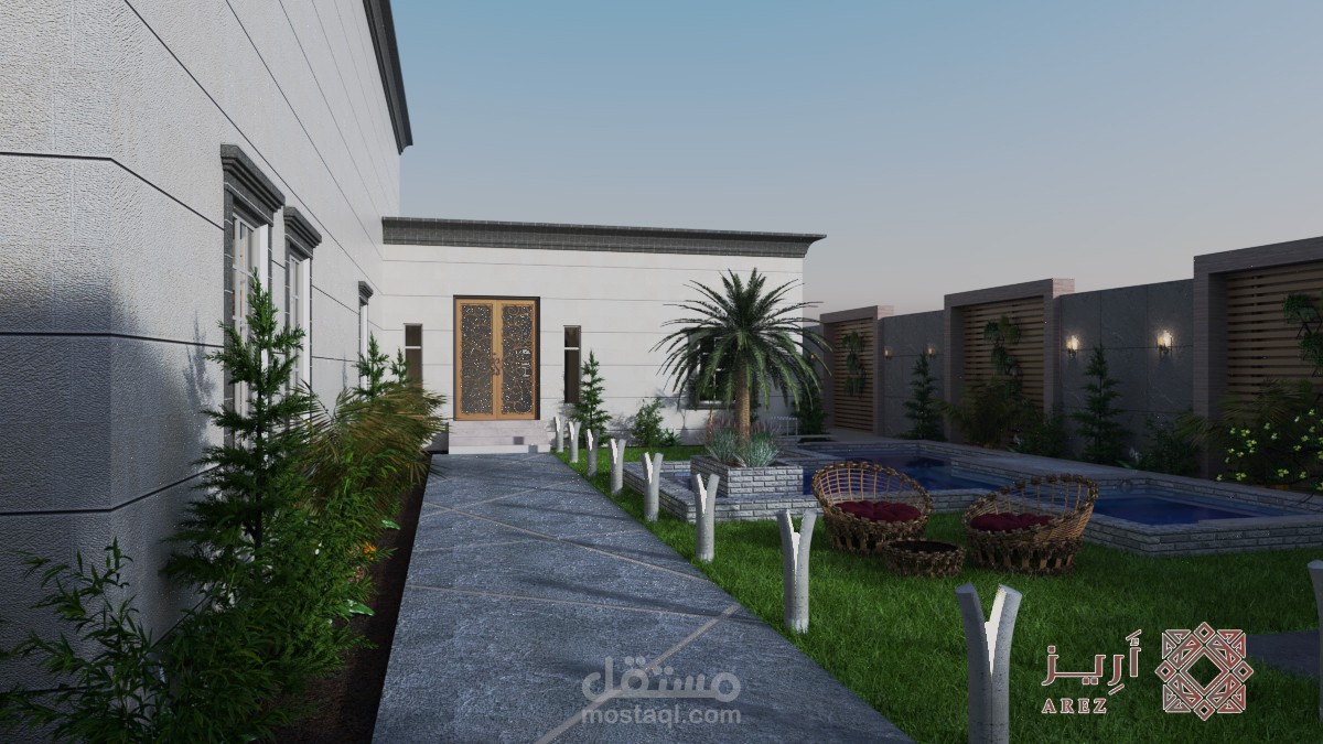 تصميم حديقة منزل