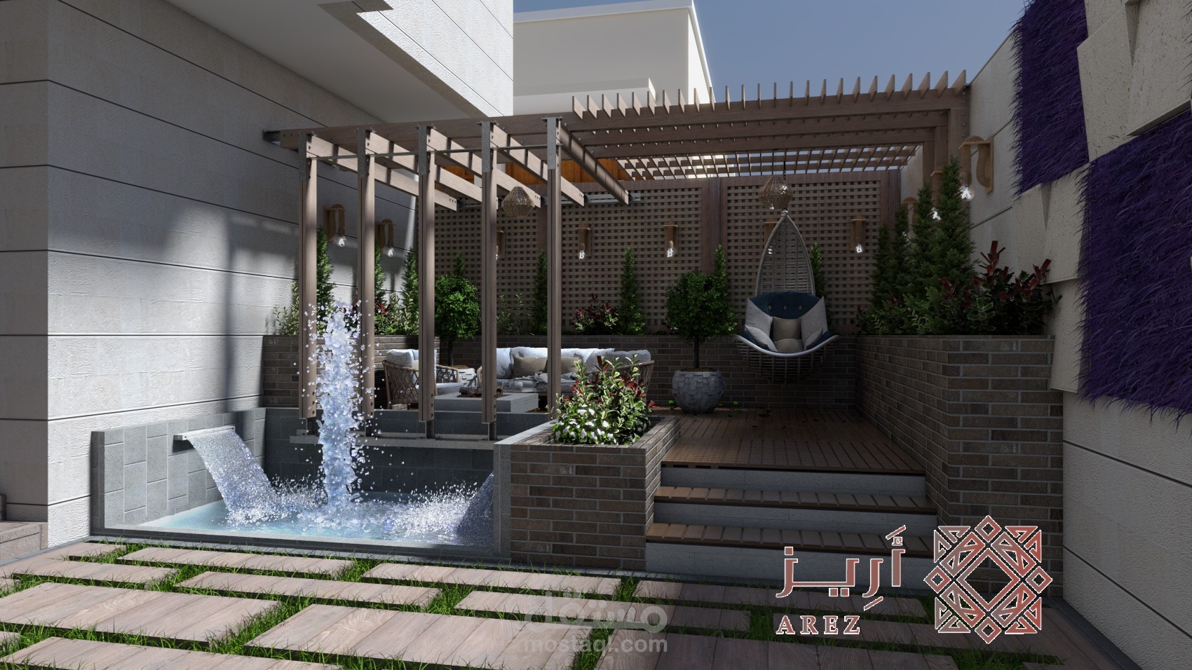 تصميم حديقة منزل