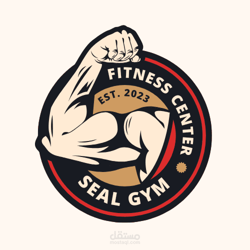 تصميم شعار احترافي لصالة ألعاب رياضية (GYM)