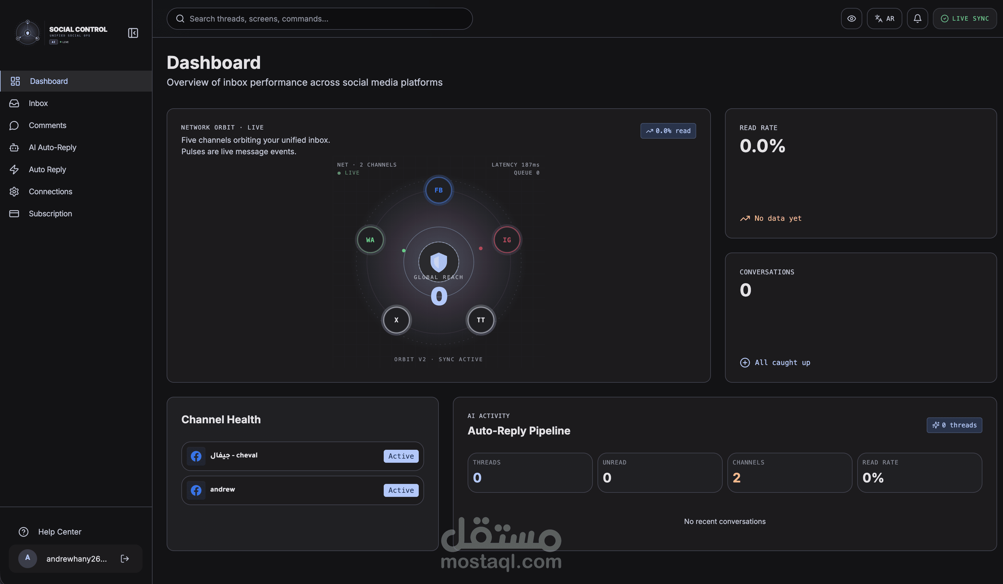 مجمع جميع مواقع التواصل الاجتماعي و بوت رد الي