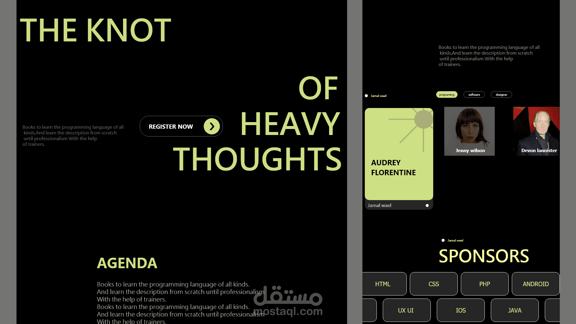 Software books website interface