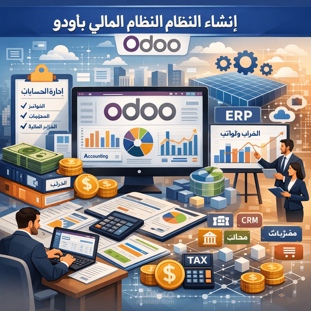 انشاء النظام المالي بأودو Odoo