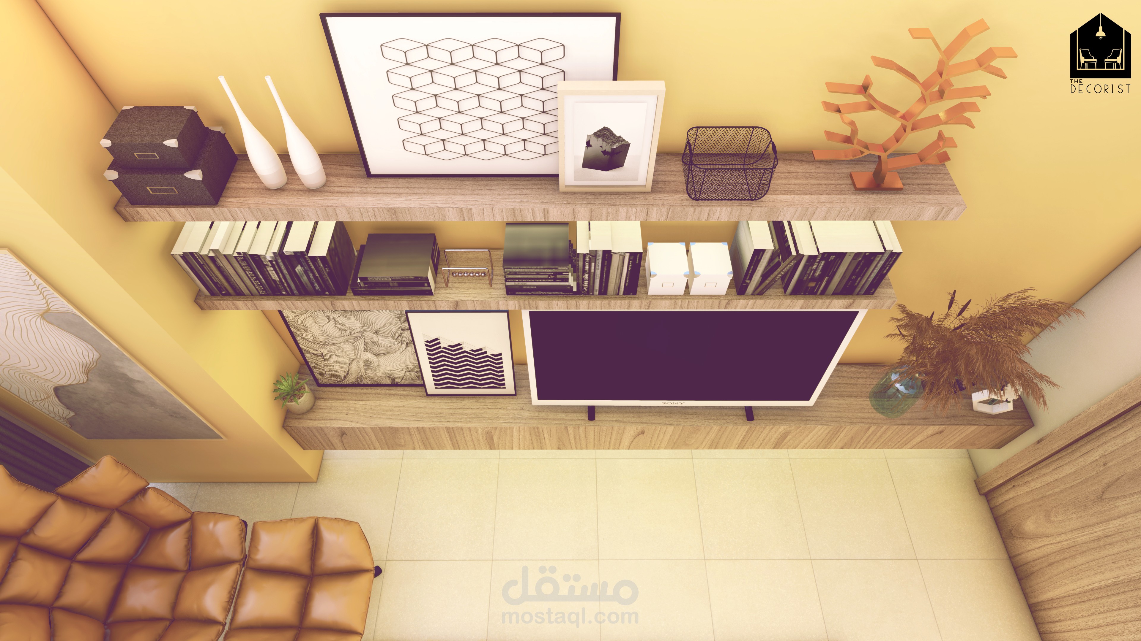 تصميم مكتبة ديكور