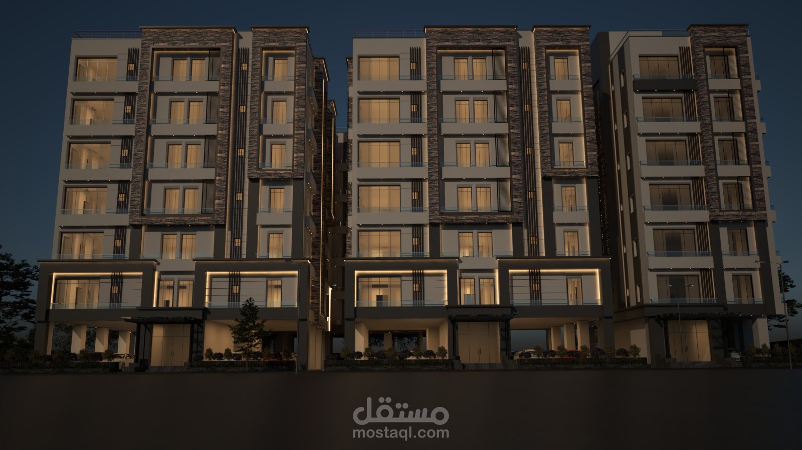 تصميم واجهات عمارات مودرن تواكب أحدث الاتجاهات المعمارية