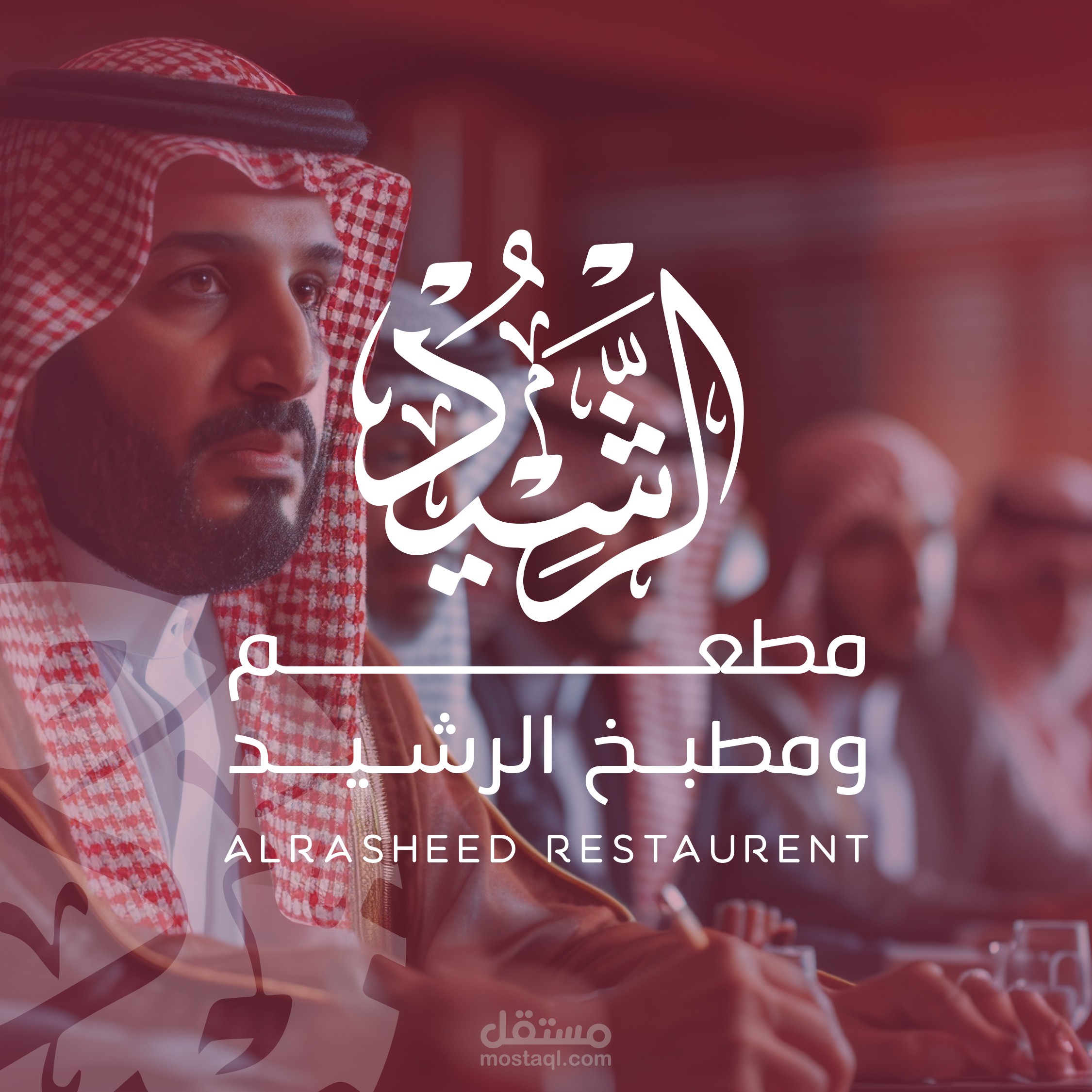 تصميم علامة تجارية لمطعم الرشيد