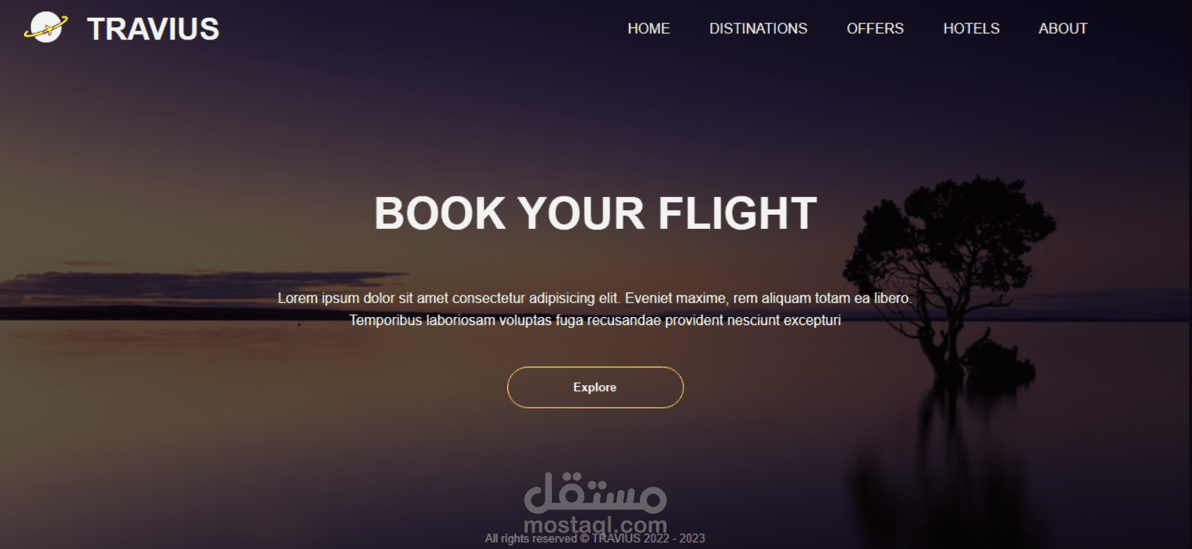 TRAVIUS-AGENCY Landing Page