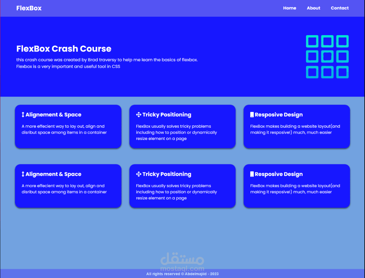 FlexBox-Training Website