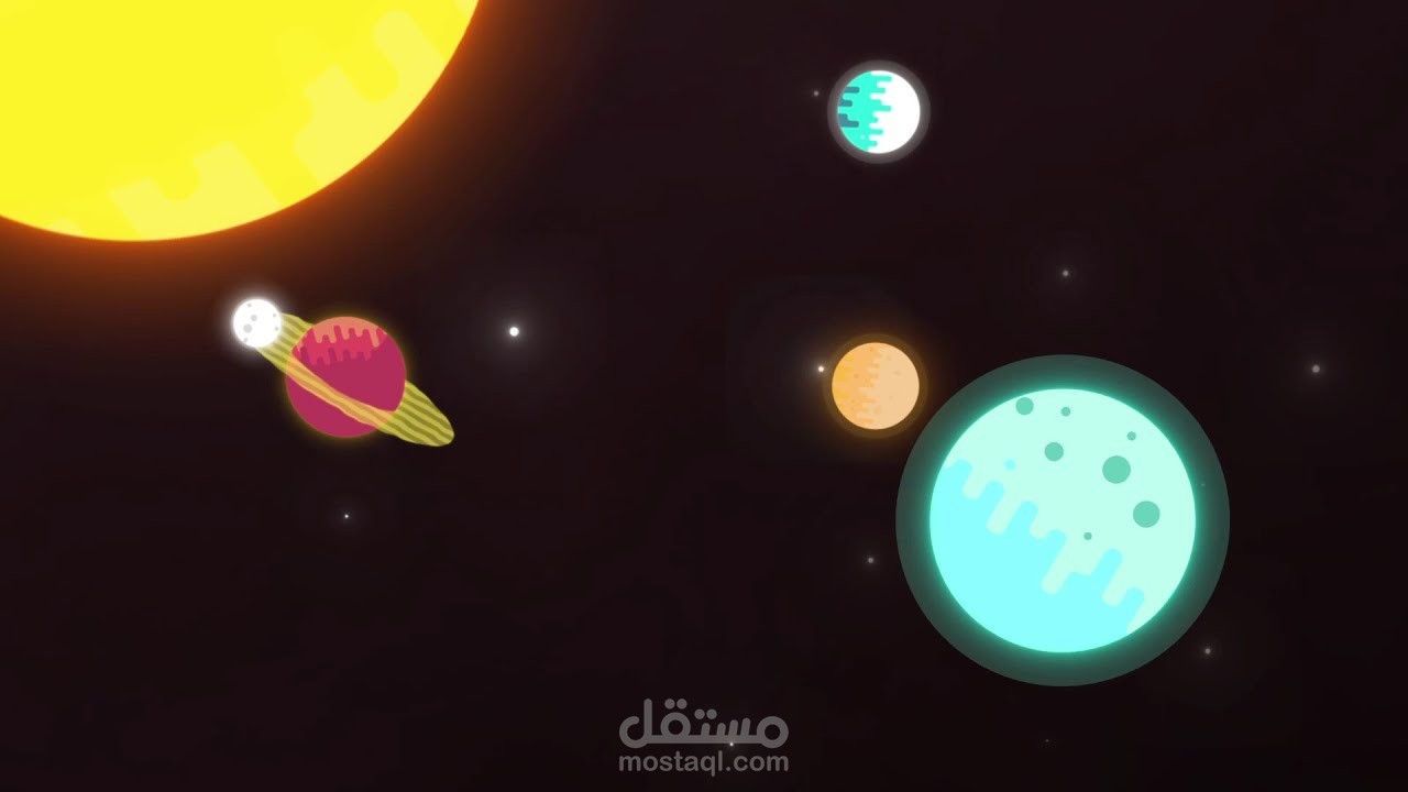 Simple planets animetion ️