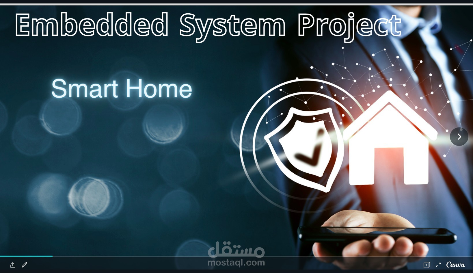 عمل عرض تقديمى باستخدام الباوربوينت او موقع Canav