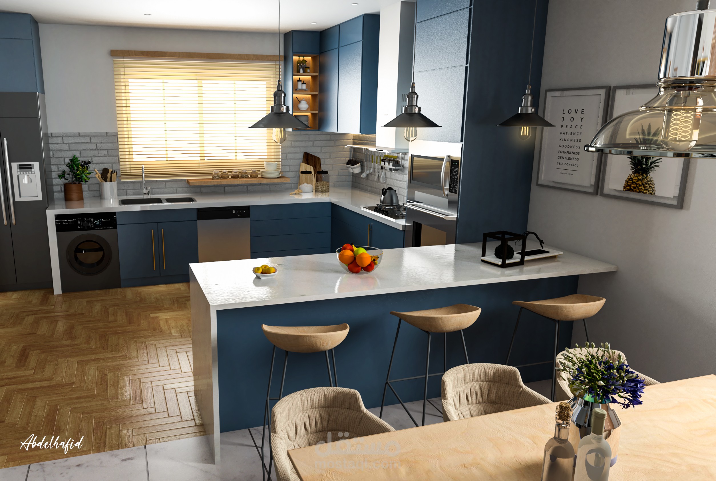 Modern Kitchen and Dining Room