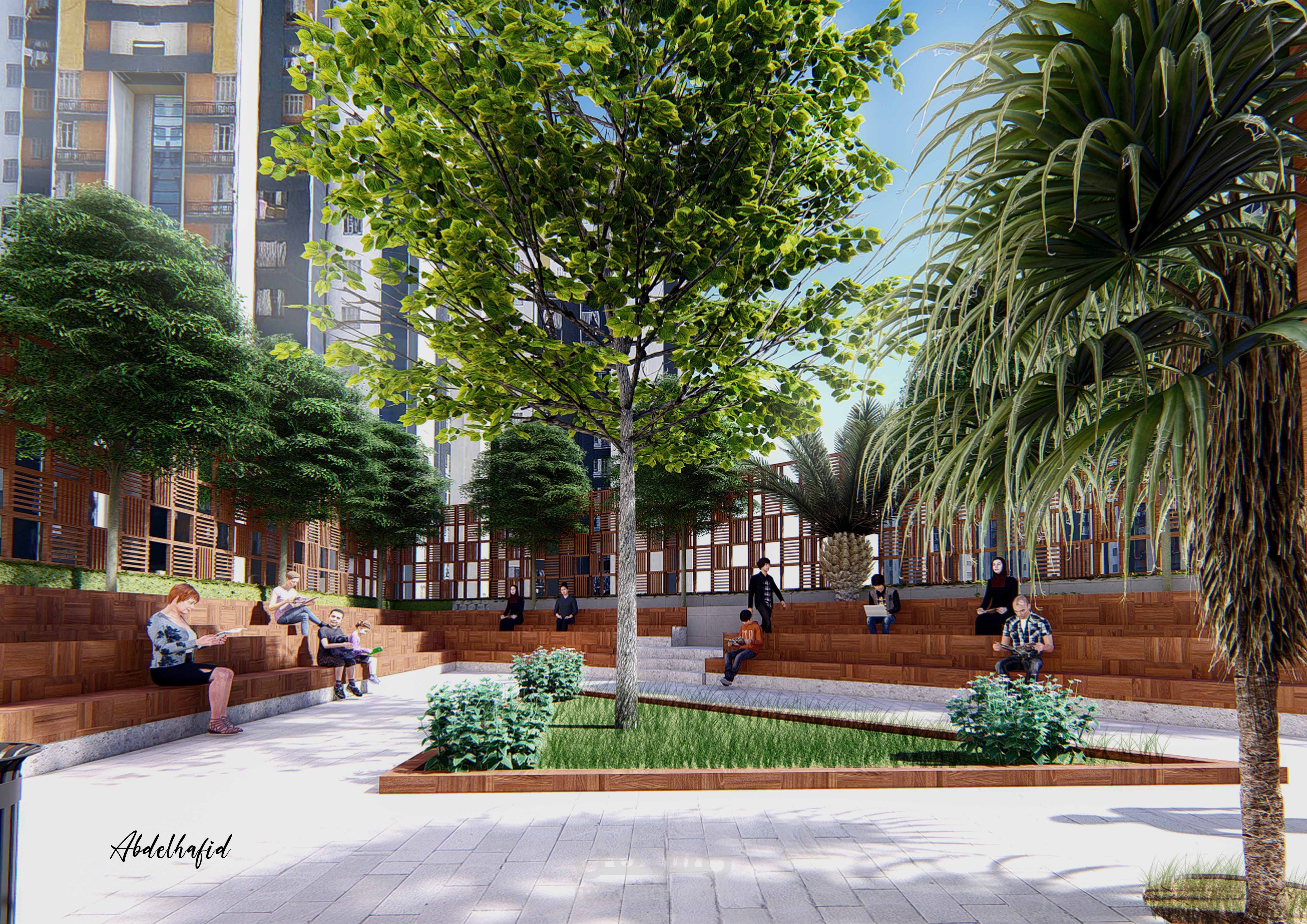 Library Garden Public Space